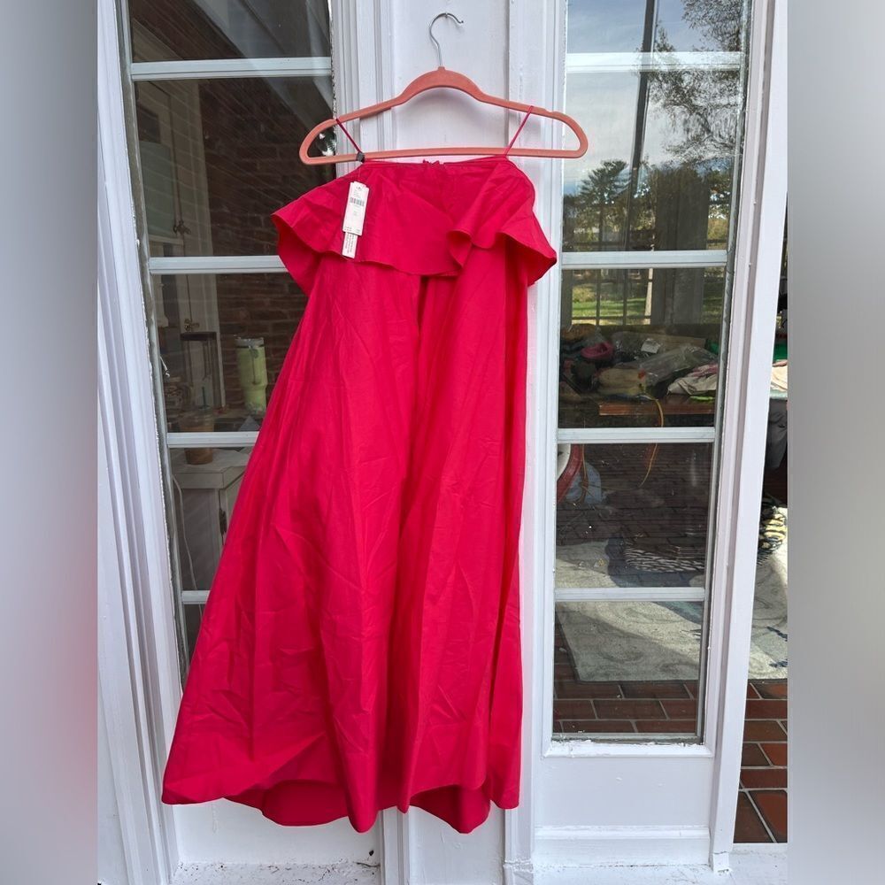 Anthropologie Strapless Flounce A-Line Midi Dress NWT - Picture 8 of 11